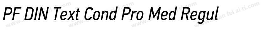 PF DIN Text Cond Pro Med Regular字体转换
